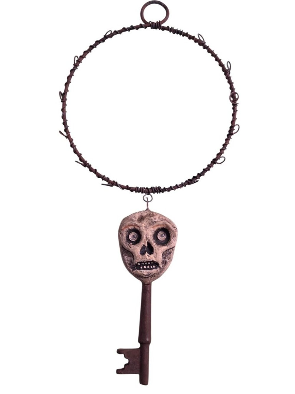 Bethany Lowe Debra Schoch Hop Hop Jingle Boo Skeleton Key Holder Halloween
